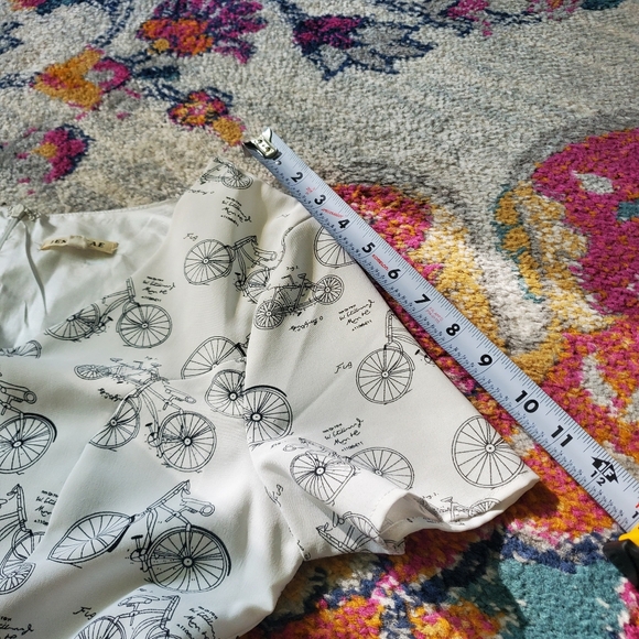 JessaKae Cream Bicycle Print Midi Dress - Picture 11 of 16